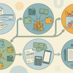 illustration showing roommates sharing rent and household expenses fairly