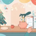 illustration showing how to budget for the holidays without overspending