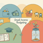 illustration showing how to budget on a small or part-time income
