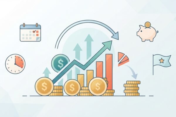 illustration showing how the 4% rule works for early retirement planning