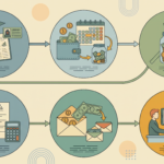 illustration representing good money habits for young adults before graduation
