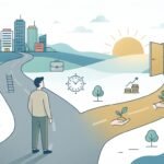illustration showing the path to financial independence and the FIRE movement